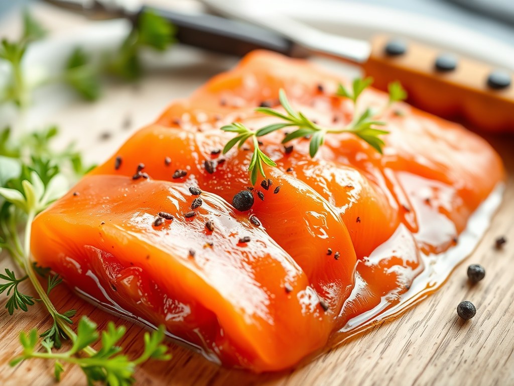 Gravlax variatie, AI-gegenereerde illustratie