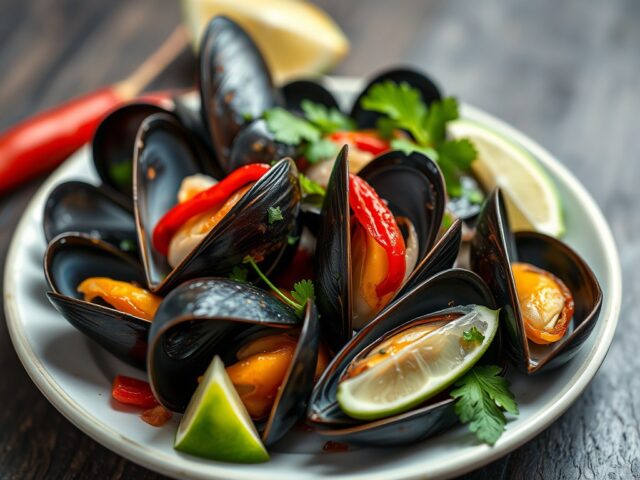 Greenshell mosselen met frisse marinade