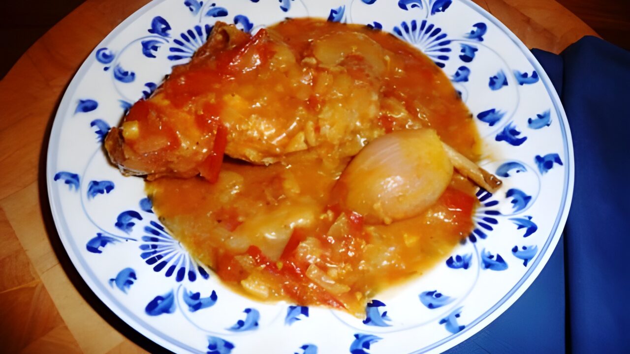 Grieks gestoofd konijn (kouneli stifado)
