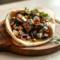 Grieks gevulde wrap