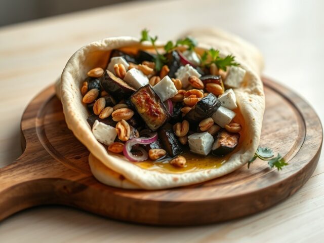 Grieks gevulde wrap