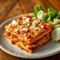 Griekse lasagna met feta