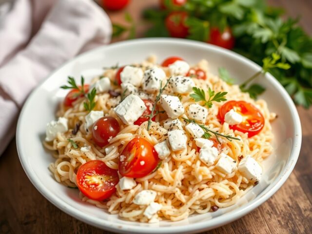 Griekse orzosalade
