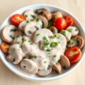 Griekse paddestoelensalade