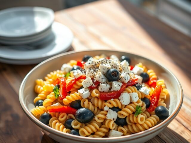 Griekse pasta met feta