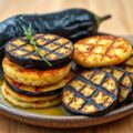 Griekse rondo’s met gegrilde aubergine
