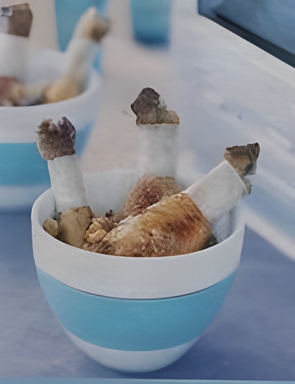 Griekse Tapas kipdrumsticks met honingpruimen en walnoten