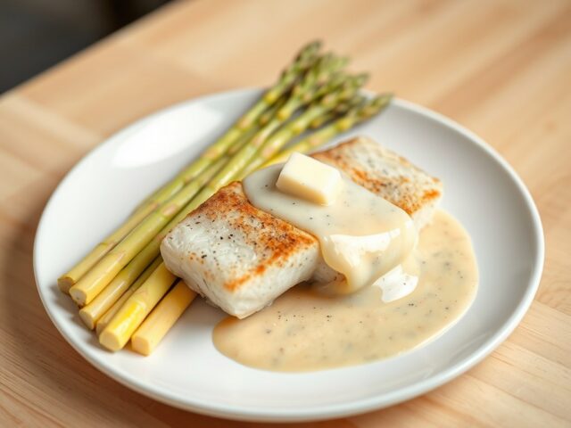 Griet met asperges