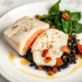 Grietfilet gevuld met Schotse zalm