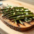 Groene asperges op de BBQ