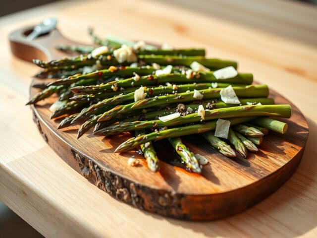 Groene asperges op de BBQ