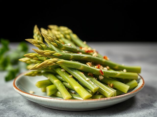Groene asperges uit Hong Kong — AI-gegenereerde illustratie
