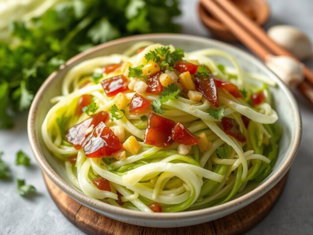 Groene Kool (Chinese Kool ) Salade met Jam