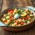 Groente aardappel schotel