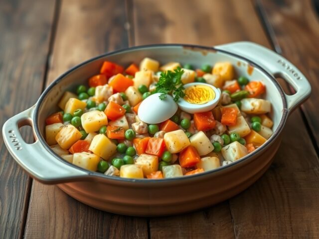 Groente aardappel schotel