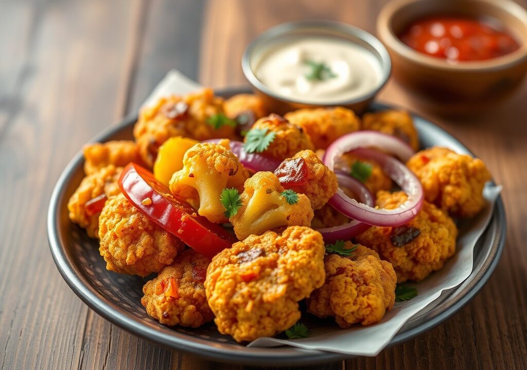 Groente Pakora’s (India), AI-gegenereerde illustratie