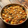 Groentecrumble met kaas