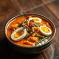 Groentecurry met ei