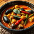 Groentes met Rode Curry Saus