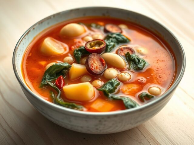 Groentesoep met chorizo
