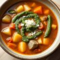 Groentesoep met pistou (pesto)