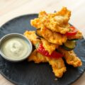 Groentetempura met wasabimayo