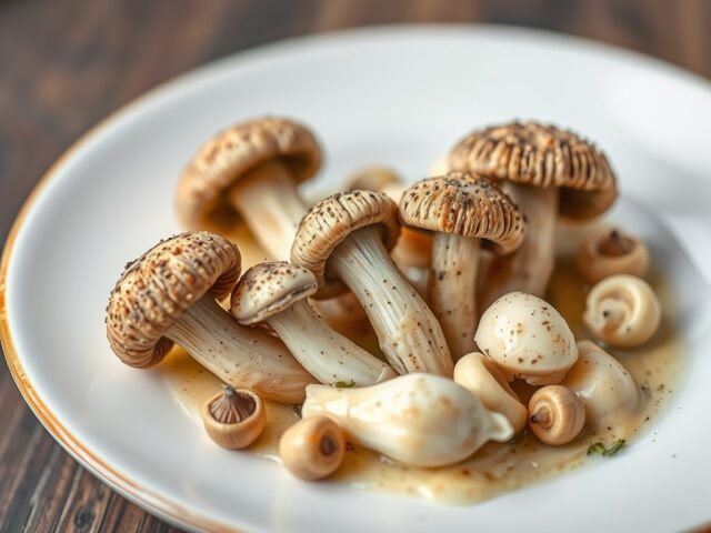 Grotchampignons in een jasje