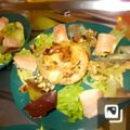 Grote champignons gevuld met pittige brie walnoten en honing