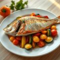Grouper met groente uit de oven