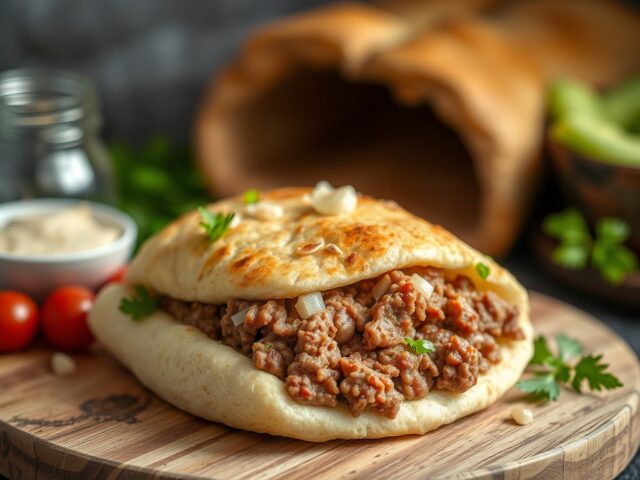 Gyros gehaktbrood uit de oven