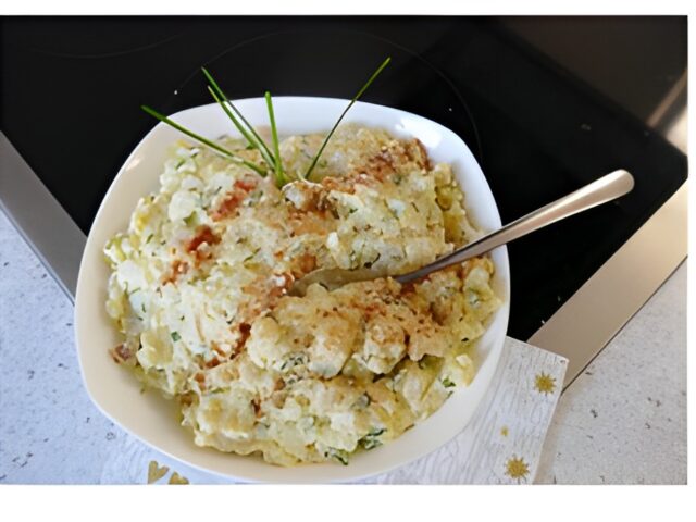 ( H) eerlijke ei, gerookte kip aardappelsalade