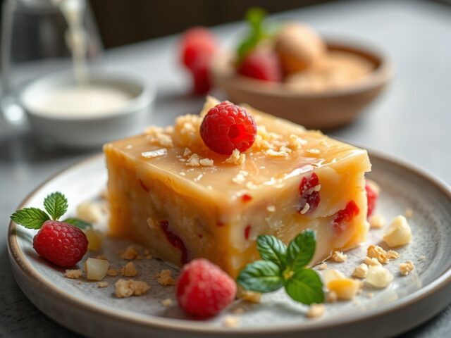 Halwa met griesmeel — AI-gegenereerde illustratie