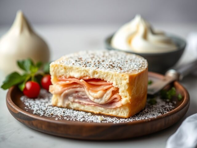 Ham-kaas taart