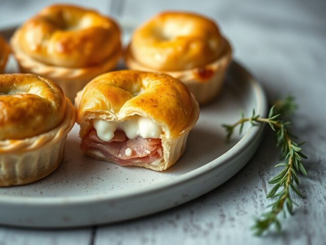 Ham-kaaspasteitjes