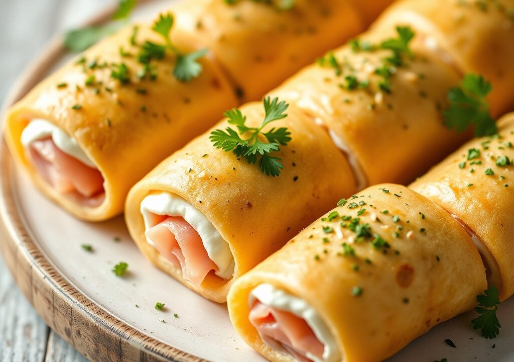 Ham-monchou rolletjes, AI-gegenereerde illustratie