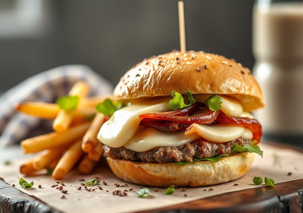 Hamburger Speciaal!!!, AI-gegenereerde illustratie