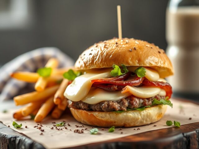Hamburger Speciaal!!! — AI-gegenereerde illustratie