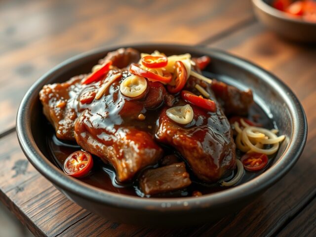 Hamlapjes in ketjapsaus