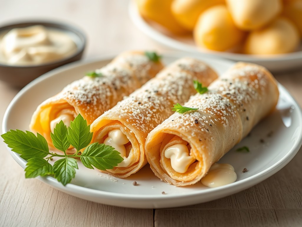Hamrolletjes hawaii, AI-gegenereerde illustratie