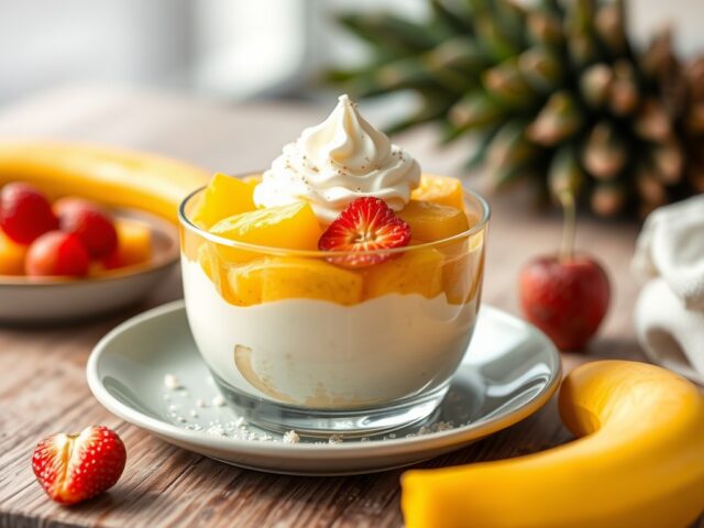 Hangop met ananas