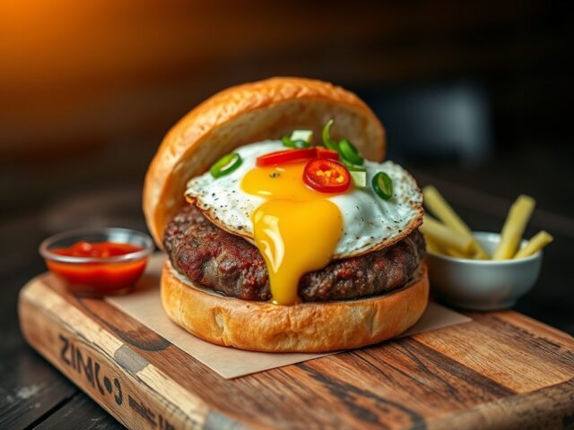 Hangover hamburger