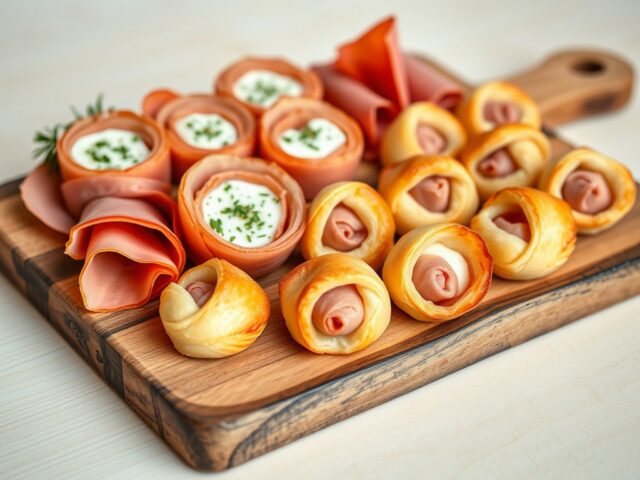 Hapjes met ganda ham