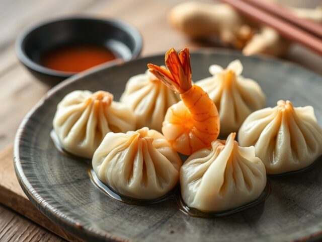 Har gau (dumpling met garnalen)