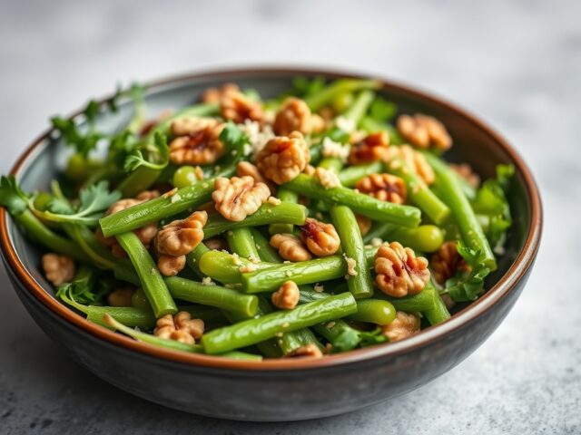 Haricots Verts en Salade — AI-gegenereerde illustratie