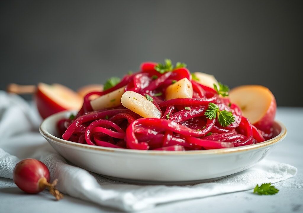 Haringsalade, AI-gegenereerde illustratie