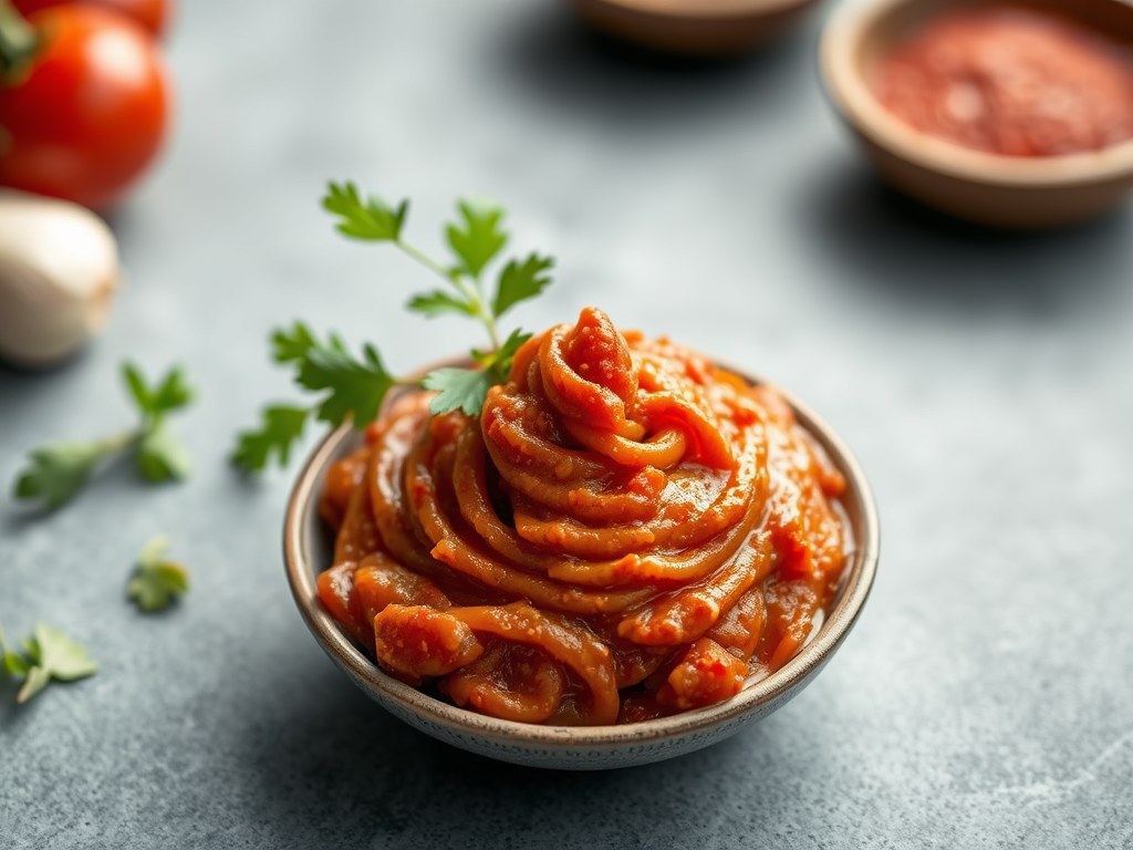 Harissa (Snelrecept voor een Nep-Harissa), AI-gegenereerde illustratie