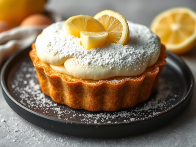 Hartig mascarponetaartje — AI-gegenereerde illustratie