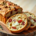 Hartige cake met ham, pijnboompitten en kaas