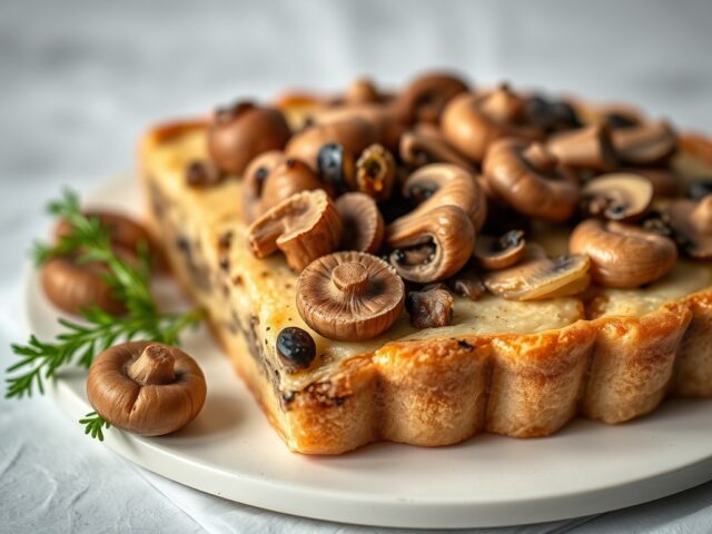 Hartige Champignontaart