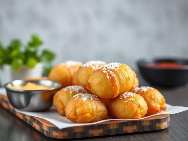Hartige oliebollen — AI-gegenereerde illustratie